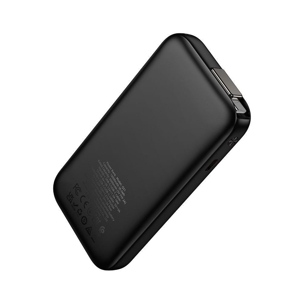 Powerbank HOCO Q51, 10000mAh, 20W, PD, 2 x USB-C, Czarny