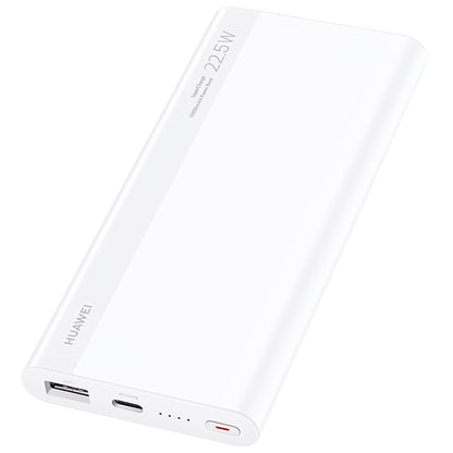 Bateria zewnętrzna Huawei SuperCharge, 10000 mAh, 22,5 W, QC + PD, 1 x USB-A - 1 x USB-C, biała 55034445