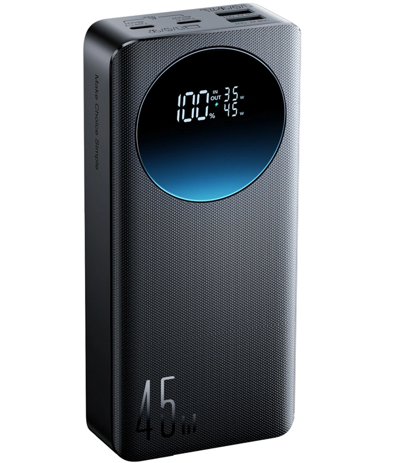 Powerbank Joyroom JR-PBF02 Pro, 20000mAh, 45W, QC + PD, 2 x USB-A - 2 x USB-C, Czarny