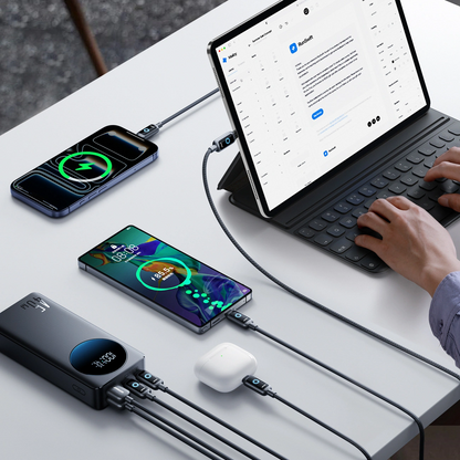 Powerbank Joyroom JR-PBF02 Pro, 20000mAh, 45W, QC + PD, 2 x USB-A - 2 x USB-C, Czarny