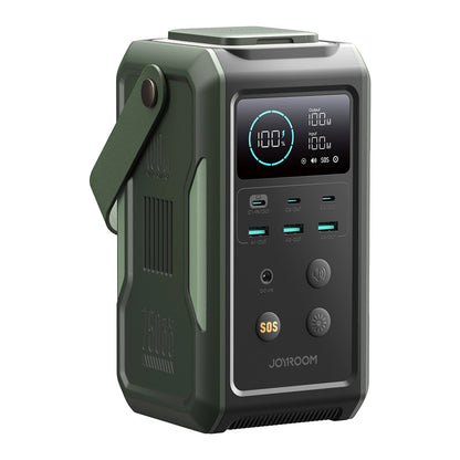 Powerbank Joyroom JR-PBF10, 75000mAh, 100W, QC + PD, 3 x USB-A - 3 x USB-C, Zielony