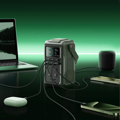 Powerbank Joyroom JR-PBF10, 75000mAh, 100W, QC + PD, 3 x USB-A - 3 x USB-C, Zielony