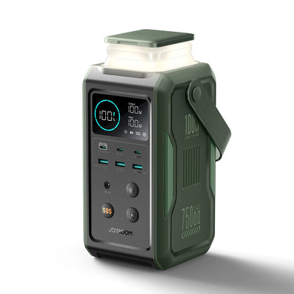 Powerbank Joyroom JR-PBF10, 75000mAh, 100W, QC + PD, 3 x USB-A - 3 x USB-C, Zielony