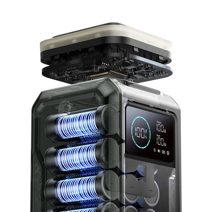 Powerbank Joyroom JR-PBF10, 75000mAh, 100W, QC + PD, 3 x USB-A - 3 x USB-C, Zielony