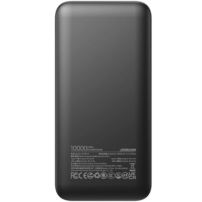 Bateria zewnętrzna Joyroom JR-PBF12, 10000 mAh, 12 W, 1 x USB-C - 2 x USB-A, czarna