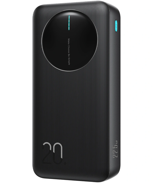 Zewnętrzna bateria Joyroom JR-PBF14 Pro, 20000mAh, 22.5W, QC + PD, 1 x USB-C - 2 x USB-A, Czarna