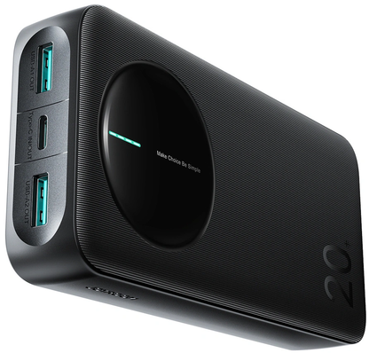 Joyroom JR-PBF14 Pro External Battery, 20000mAh, 22.5W, QC + PD, 1 x USB-C - 2 x USB-A, Black