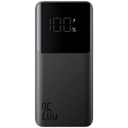 Zewnętrzna bateria Joyroom JR-PBF20, 10000mAh, 25W, QC + PD, 1 x USB-C - 2 x USB-A, Czarna