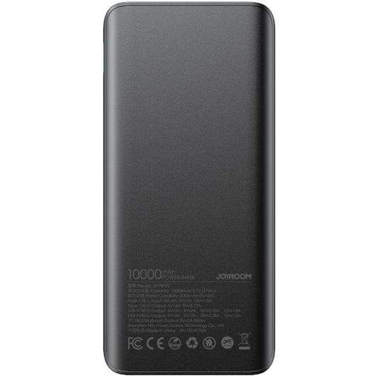 Zewnętrzna bateria Joyroom JR-PBF20, 10000mAh, 25W, QC + PD, 1 x USB-C - 2 x USB-A, Czarna