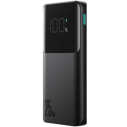 Zewnętrzna bateria Joyroom JR-PBF20, 10000mAh, 25W, QC + PD, 1 x USB-C - 2 x USB-A, Czarna
