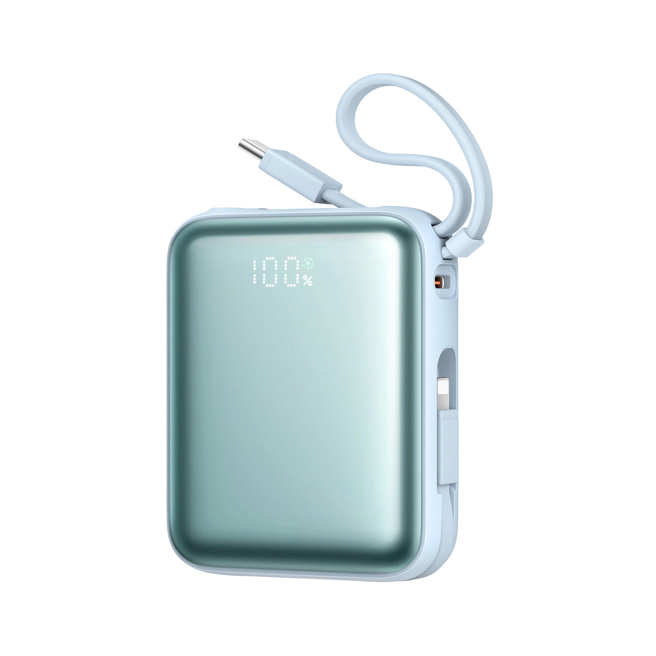 Zewnętrzna bateria Joyroom JR-PBF27, 10000mAh, 22.5W, PD, 1 x Lightning - 2 x USB-C, Niebieska