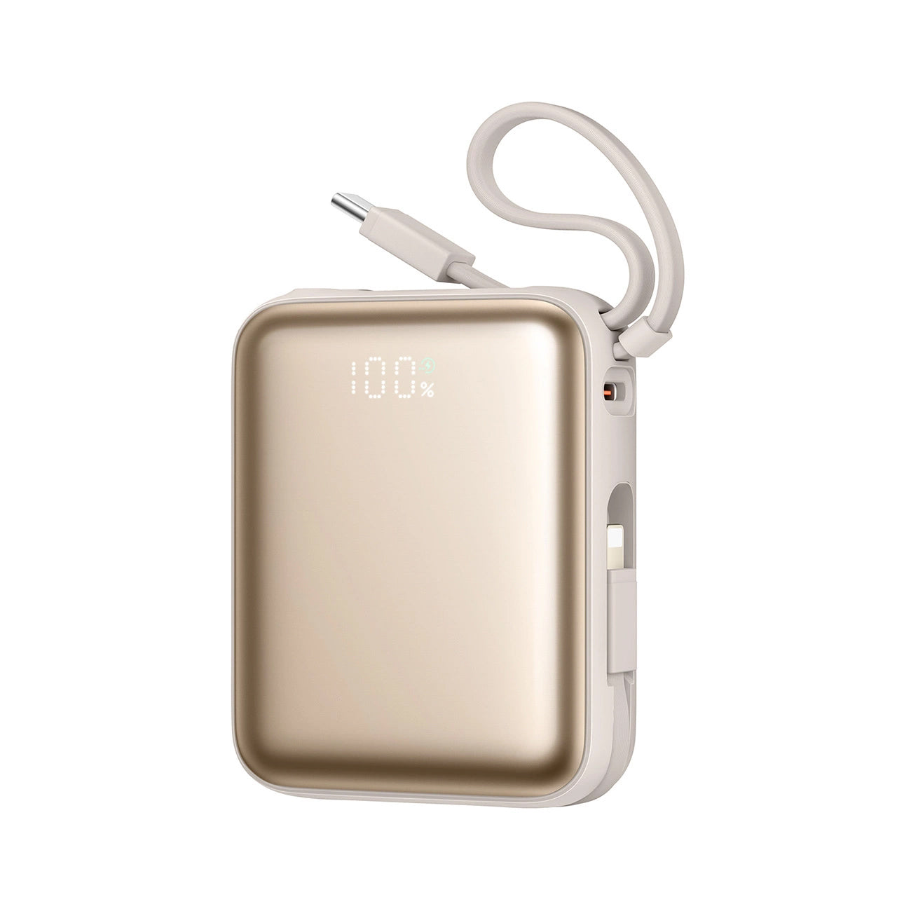 Zewnętrzna bateria Joyroom JR-PBF27, 10000mAh, 22.5W, PD, 1 x Lightning - 2 x USB-C, Złota