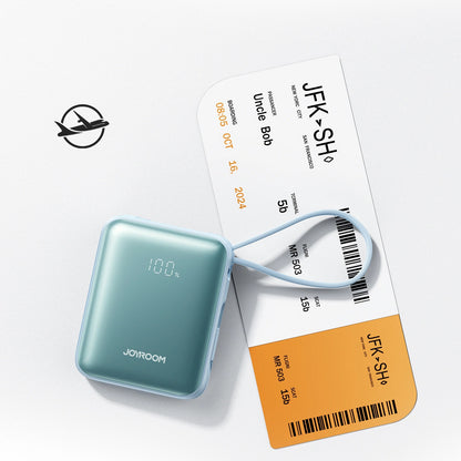 Zewnętrzna bateria Joyroom JR-PBF27, 10000mAh, 22.5W, PD, 1 x Lightning - 2 x USB-C, Niebieska