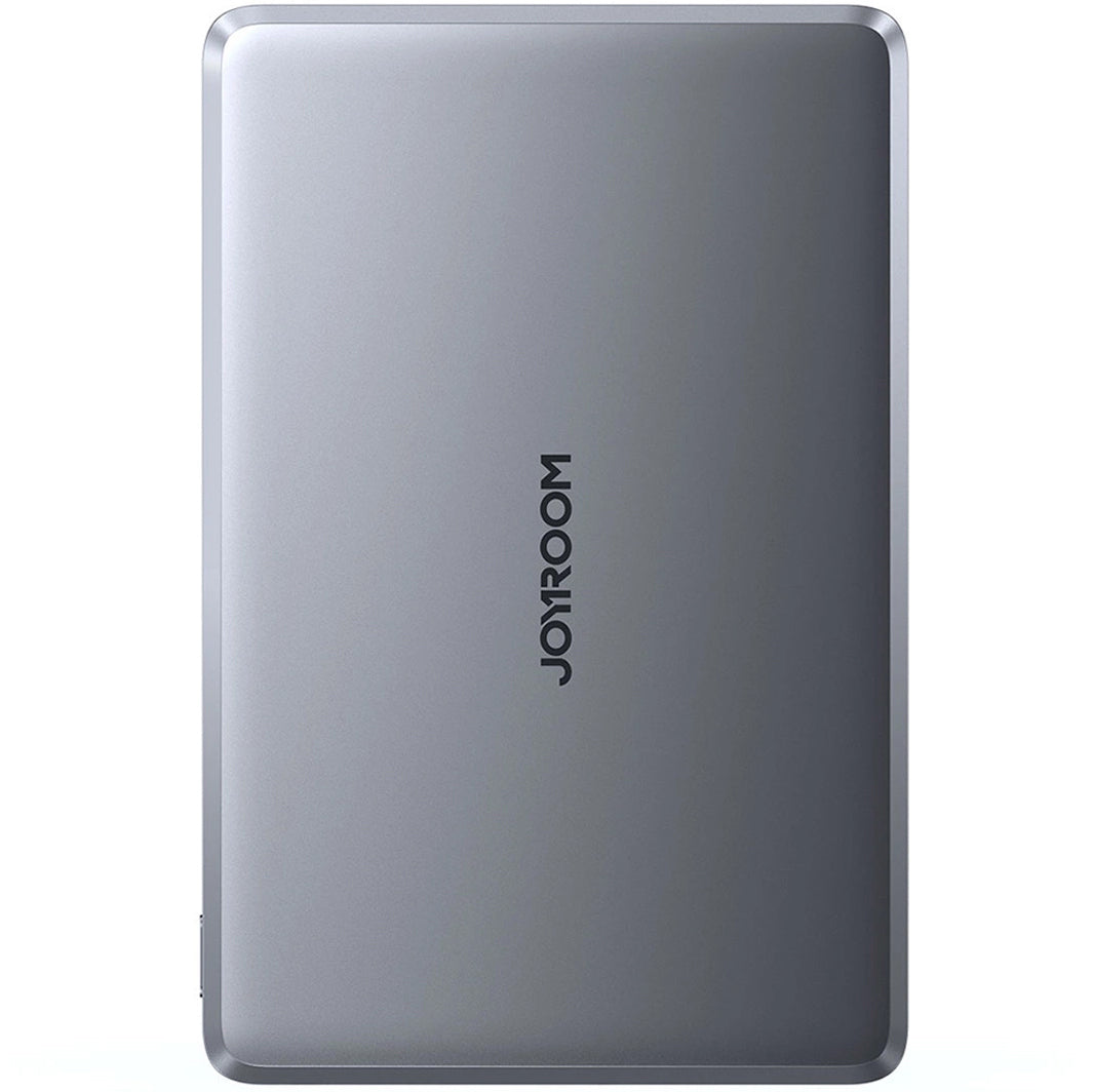 Joyroom JR-PBM08 MagSafe bateria zewnętrzna, 5000mAh, 20W, PD + FQI, 1 x QI - 1 x USB-C, szary 