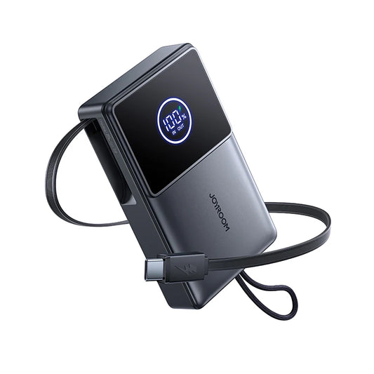 Zewnętrzna bateria Joyroom JR-PR1, 10000mAh, 22.5W, PD, 2 x USB-C, Szara