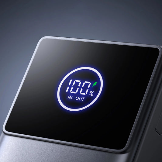 Zewnętrzna bateria Joyroom JR-PR1, 10000mAh, 22.5W, PD, 2 x USB-C, Szara