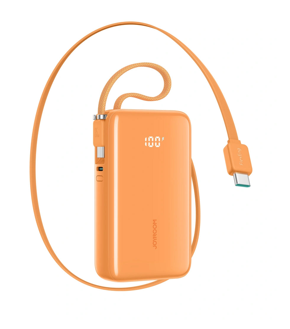 Joyroom JR-PR2 External Battery, 10000mAh, 35W, PD, 3 x USB-C, Orange