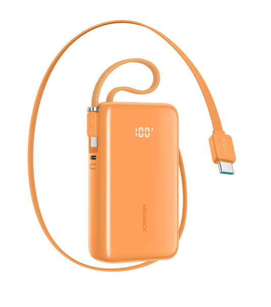 Powerbank Joyroom JR-PR2, 10000mAh, 35W, PD, 3 x USB-C, Pomarańczowy
