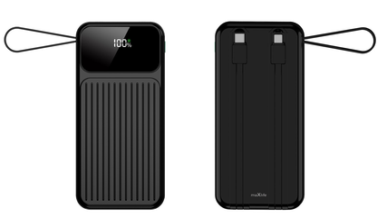 External Battery MaXlife MXPB-06, 10000mAh, 22.5W, QC + PD, 1 x Lightning - 2 x USB-A - 2 x USB-C, Black