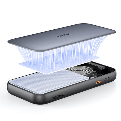 Powerbank McDodo MC-5920 MetaFree, 10000mAh, 45W, PD, 2 x USB-C, Szary