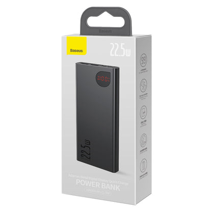 Bateria zewnętrzna Baseus Adaman, 10000 mAh, 22,5 W, QC + PD, 1 x USB-C - 2 x USB-A, czarna