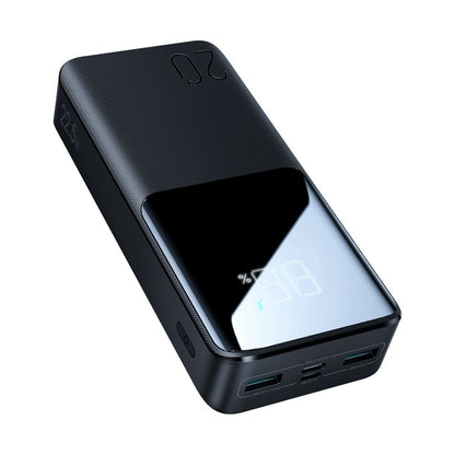 Zewnętrzna bateria Joyroom, 20000mAh, 22.5W, QC + PD, 1 x USB-C - 2 x USB-A, Czarna JR-QP192