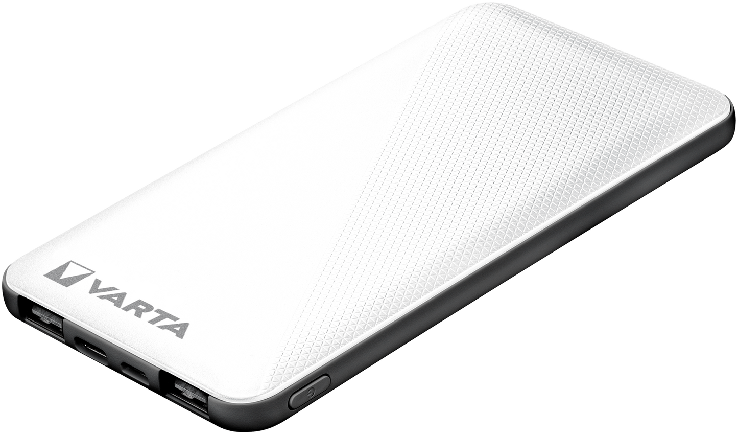 Bateria zewnętrzna Varta Energy, 5000 mAh, 15 W, 2 x USB-A - 1 x USB-C, biała