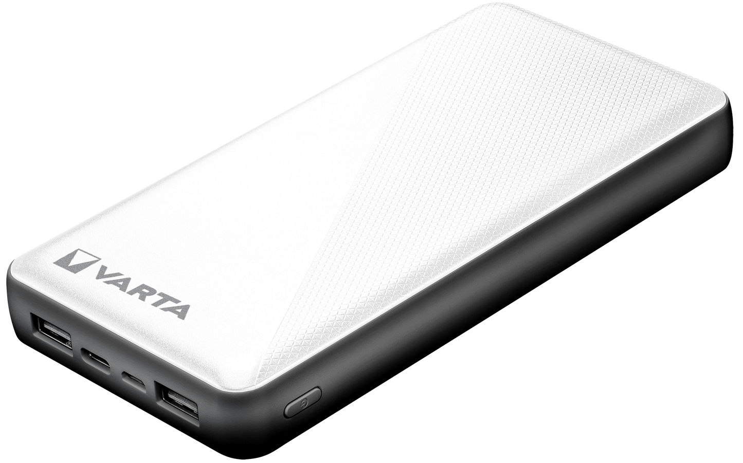 Bateria zewnętrzna Varta Energy, 20000 mAh, 15 W, 2 x USB-A - 1 x USB-C, biała