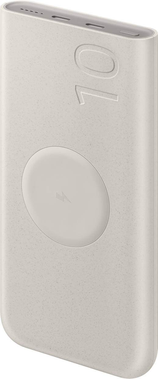 Bateria zewnętrzna Samsung, 10000 mAh, 25 W, PD + FQI, 1 x QI - 2 x USB-C, beżowy EB-U2510XUEGEU