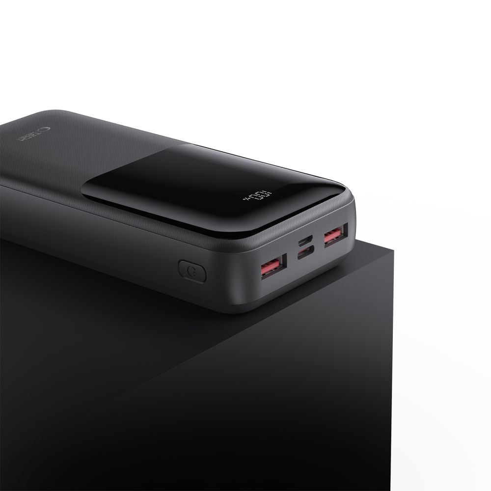 Tech-Protect PB02 External Battery, 20000mAh, 22.5W, QC + PD, 1 x USB-C - 2 x USB-A, Black