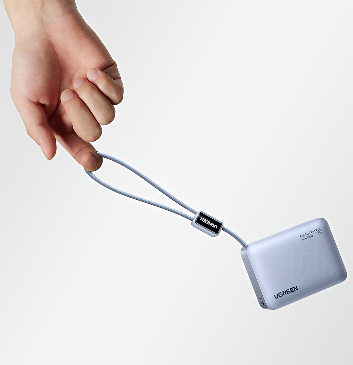 UGREEN PB584 External Battery (75173B), 10000mAh, 33W, QC + PD, 1 x USB-A - 2 x USB-C, Blue