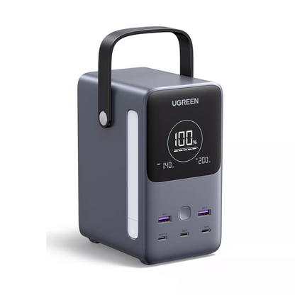 Powerbank UGREEN PB770, 48000mAh, 300W, QC + PD, 2 x USB-A - 3 x USB-C, Szary, Ponownie zapakowany