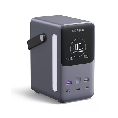 Powerbank UGREEN PB770, 48000mAh, 300W, QC + PD, 2 x USB-A - 3 x USB-C, Szary, Ponownie zapakowany