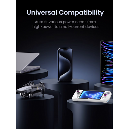 Powerbank UGREEN PB770, 48000mAh, 300W, QC + PD, 2 x USB-A - 3 x USB-C, Szary, Ponownie zapakowany