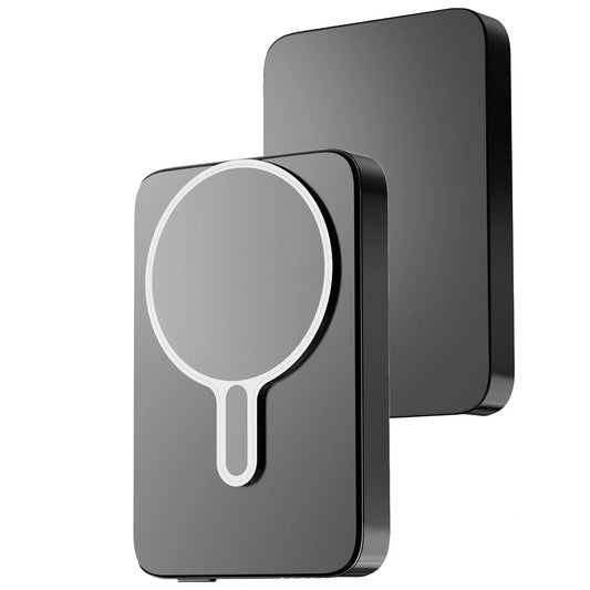 Zewnętrzna bateria bezprzewodowa 3MK MagSnap Go, 10000mAh, 20W, PD + FQI, 1 x QI - 1 x USB-C, Szara