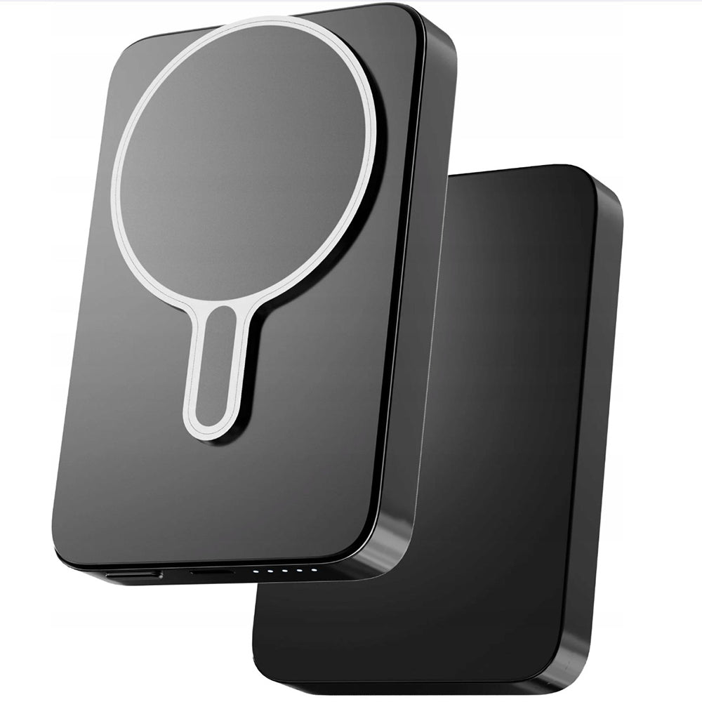 Zewnętrzna bateria bezprzewodowa 3MK MagSnap Go, 10000mAh, 20W, PD + FQI, 1 x QI - 1 x USB-C, Szara