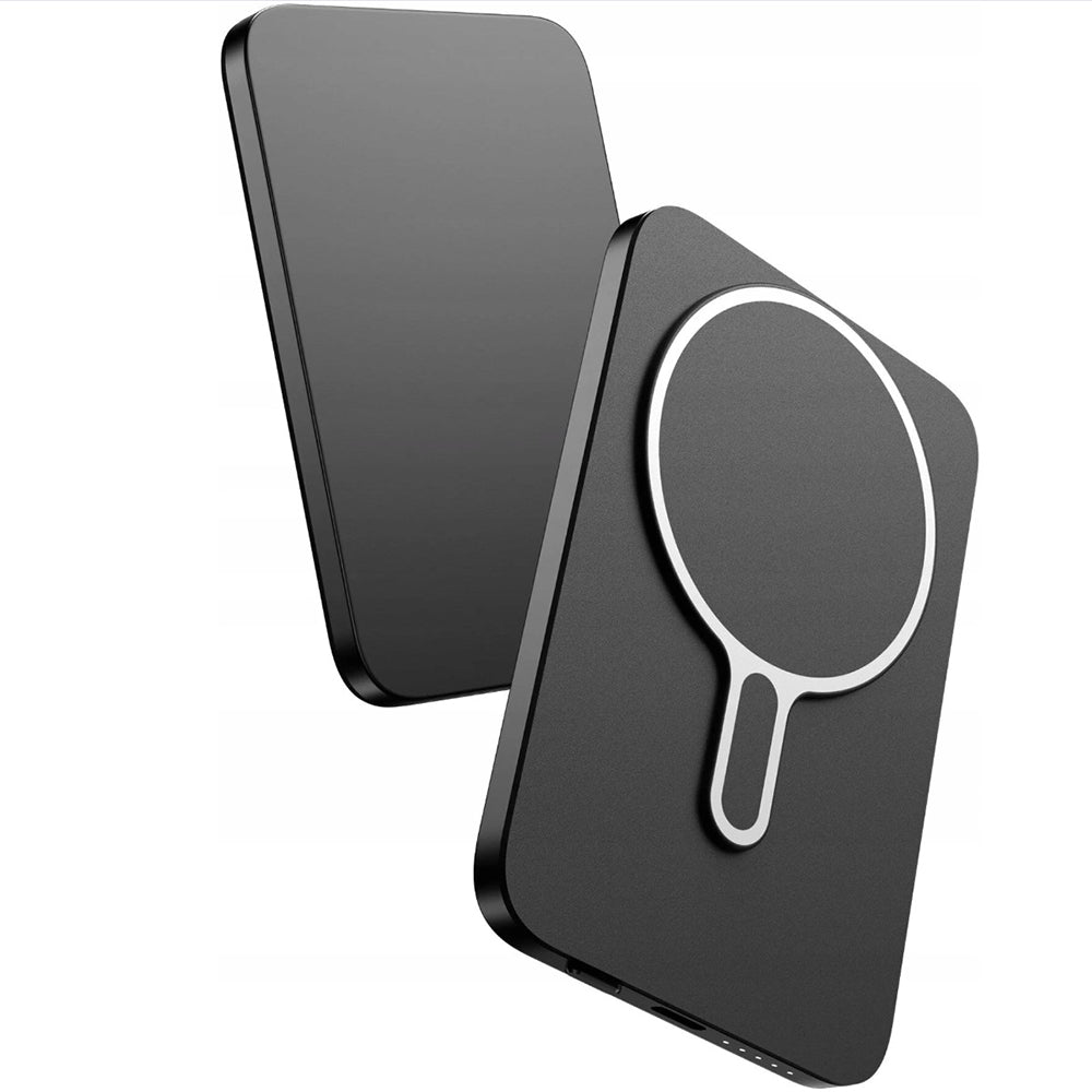 Zewnętrzna bateria bezprzewodowa 3MK MagSnap Go, 5000mAh, 20W, PD + FQI, 1 x QI - 1 x USB-C, Szara