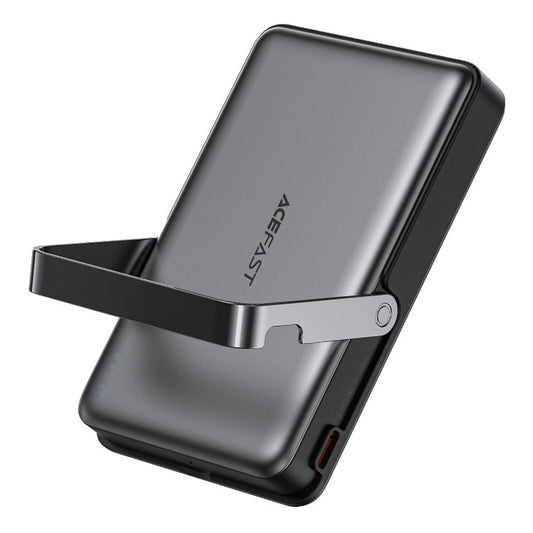 Zewnętrzna bateria bezprzewodowa Acefast M17, 10000mAh, 22.5W, PD + FQI, 1 x QI - 1 x USB-C, Czarna