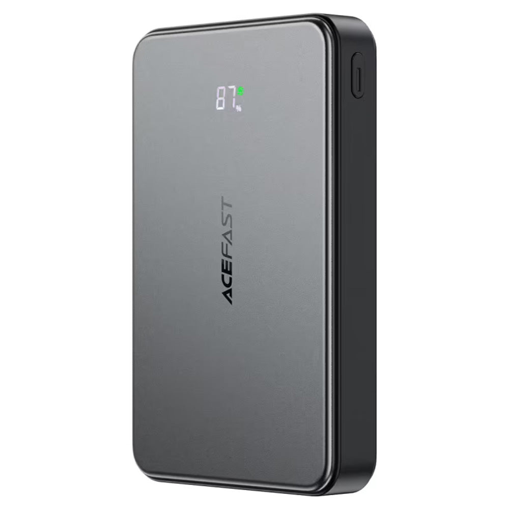 Zewnętrzna bateria bezprzewodowa Acefast M31, 10000mAh, 22.5W, QC + PD + FQI, 1 x QI - 1 x USB-A - 2 x USB-C, Czarna