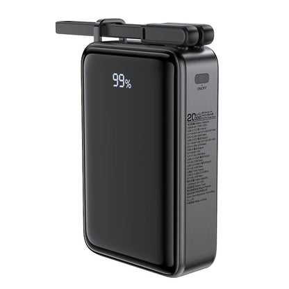 Zewnętrzna bateria Acefast M4, 20000mAh, 67W, PD, 1 x USB-A - 2 x USB-C, Czarna