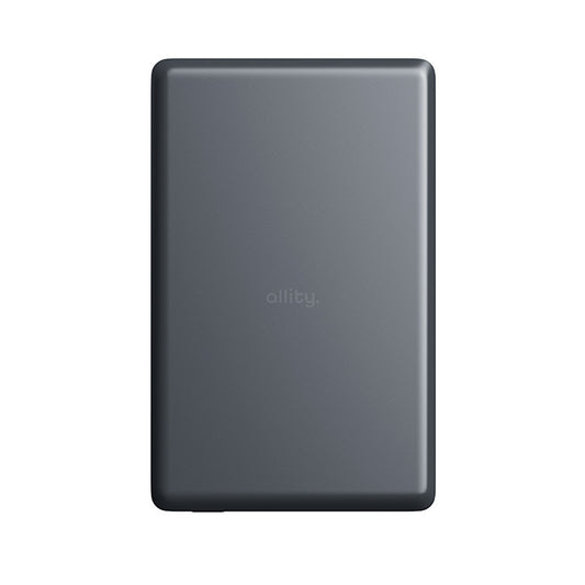Zewnętrzna bateria bezprzewodowa Allity. APB-300, 5000mAh, 20W, PD + QC, 1 x QI - 1 x USB-C, Szary
