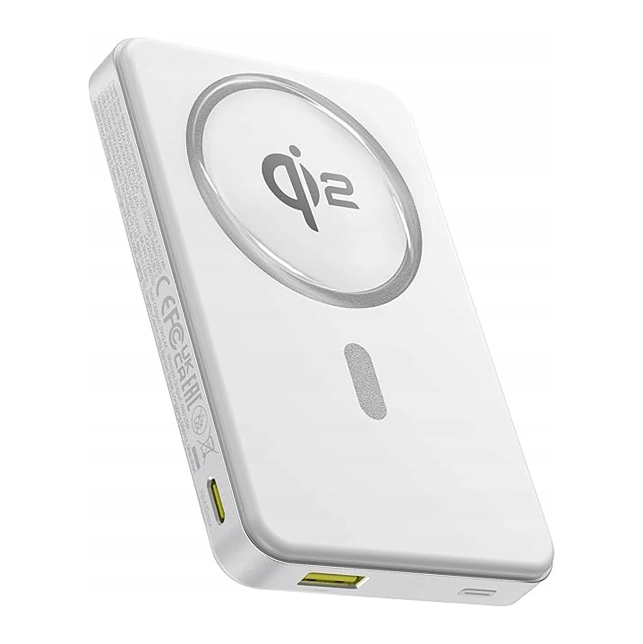 Zewnętrzna bateria bezprzewodowa Baseus Airpow2 Qi2, 10000mAh, 22.5W, QC + PD + FQI, 1 x QI - 1 x USB-A - 1 x USB-C, Biała P10080000213-00