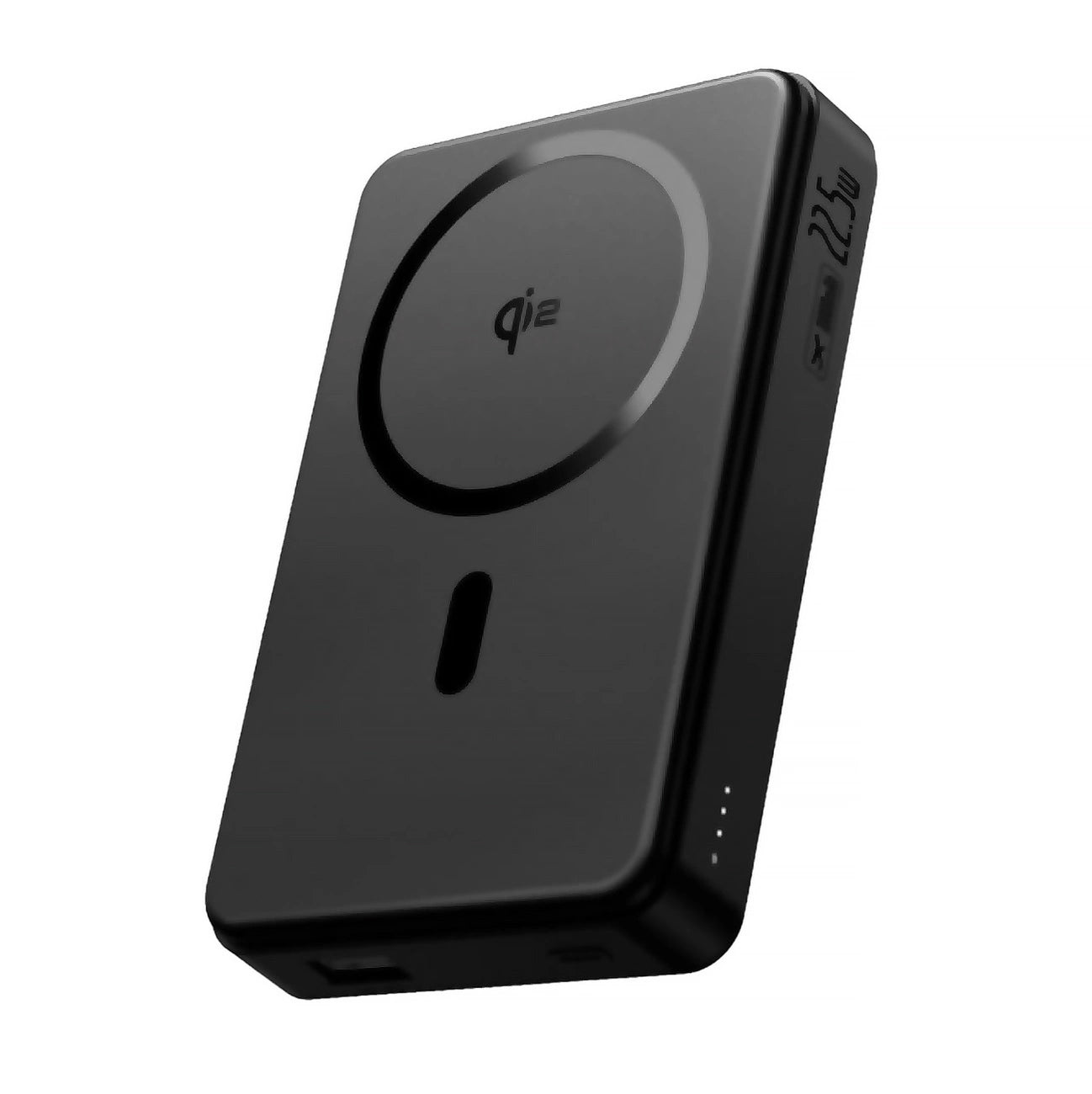 Zewnętrzna bateria bezprzewodowa Baseus Airpow2 Qi2, 10000mAh, 22.5W, QC + PD + FQI, 1 x QI - 1 x USB-A - 1 x USB-C, Czarna P10080000123-00