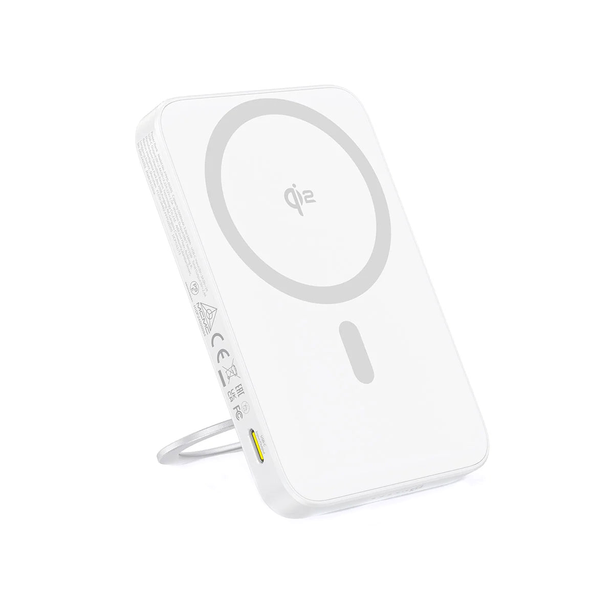 Zewnętrzna bateria bezprzewodowa Baseus PicoGo, 5000mAh, 20W, PD + FQI, 1 x QI - 1 x USB-C, Biała P10076800213-01