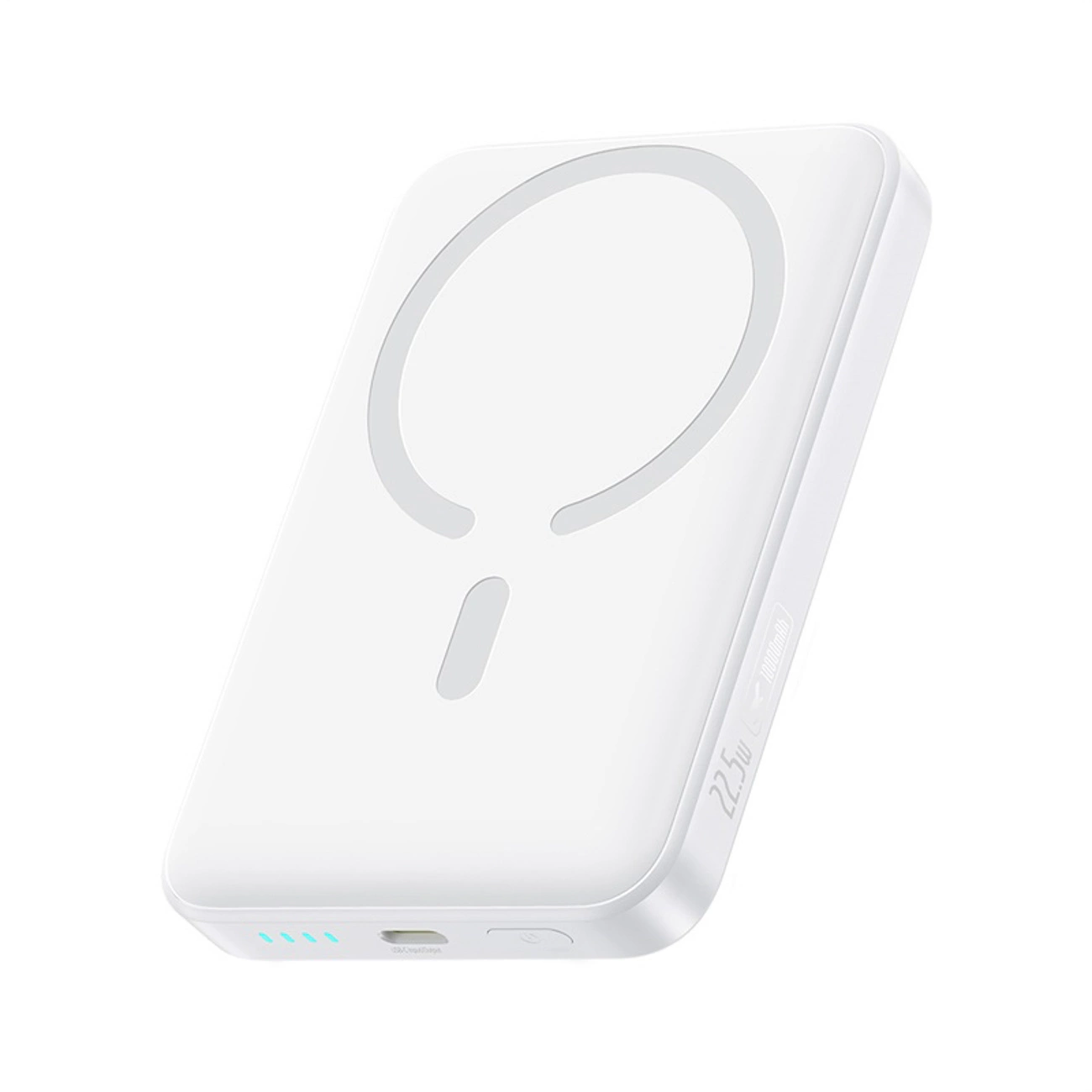 Zewnętrzna bateria bezprzewodowa Baseus EnerFill FM11 Ultra-Mini, 10000mAh, 22.5W, PD + FQI, 1 x QI - 1 x USB-C, Biała P1008210E213-00