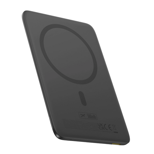 Zewnętrzna bateria bezprzewodowa Baseus PicoGo AM41, 5000mAh, 20W, PD + FQI, 1 x QI - 1 x USB-C, Czarna