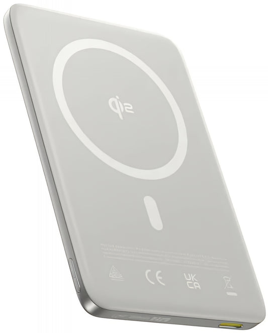 Zewnętrzna bateria bezprzewodowa Baseus PicoGo AM41, 10000mAh, 27W, PD + FQI, 1 x QI - 1 x USB-C, Beżowy E0027203