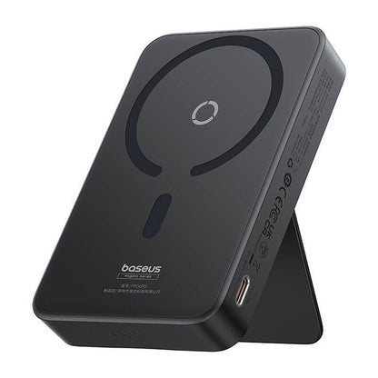 Baseus MagPro PPCXZ05 Wireless External Battery, 5000mAh, 20W, PD + FQI, 1 x QI - 1 x USB-C, Black, Resealed P10064101123-00