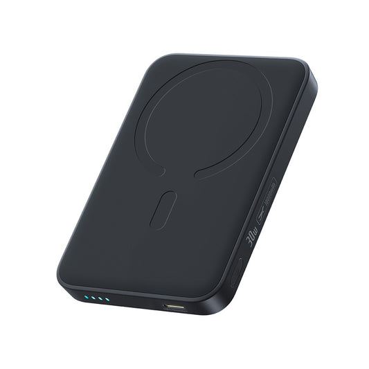Bezprzewodowy powerbank Baseus EnerFill FM11, 10000mAh, 30W, PD + FQI, 1 x QI - 1 x USB-C, Czarny