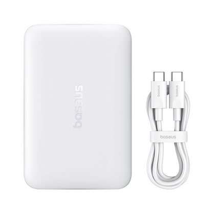 Bezprzewodowy powerbank Baseus EnerFill FM11, 10000mAh, 30W, PD + FQI, 1 x QI - 1 x USB-C, biały